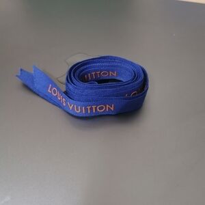 Louis Vuitton blue orange ribbon